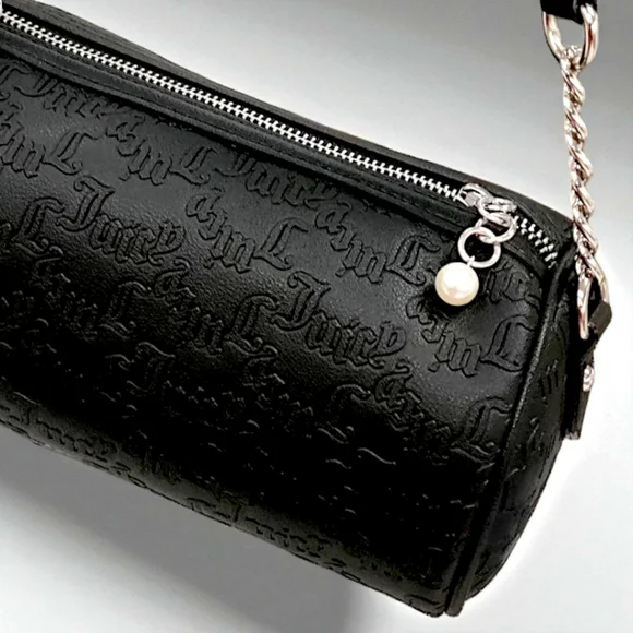 JUICY COUTURE Black String of Pearls SHOULDER BAG - Picture 2 of 5